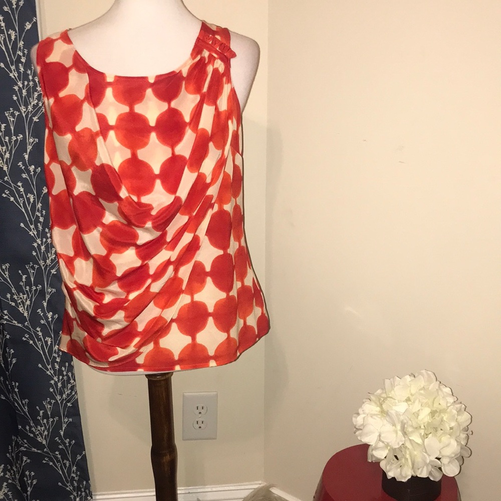 Anthro | Maeve Quantrum Silk Sleeveless Blouse